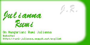 julianna rumi business card